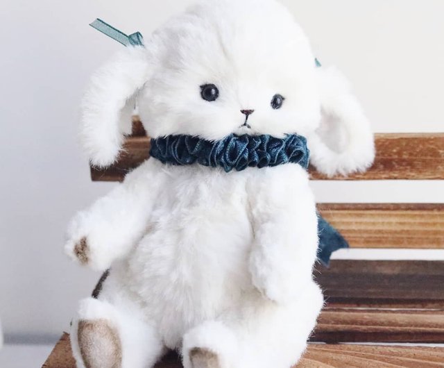 手作り合同テディウサギアーティストテディベア人形ミラ - ショップ