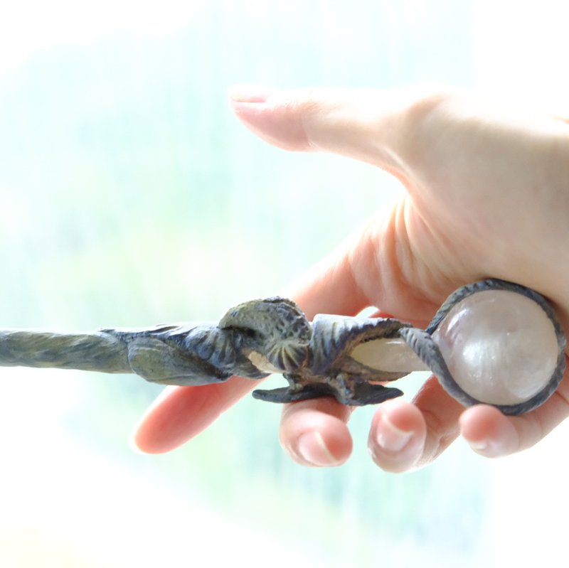 【Thunderbird Wand】雷鳥魔杖 by ETPLANT - 奇獸怪獸魔杖 - 擺飾/家飾品 - 黏土 銀色