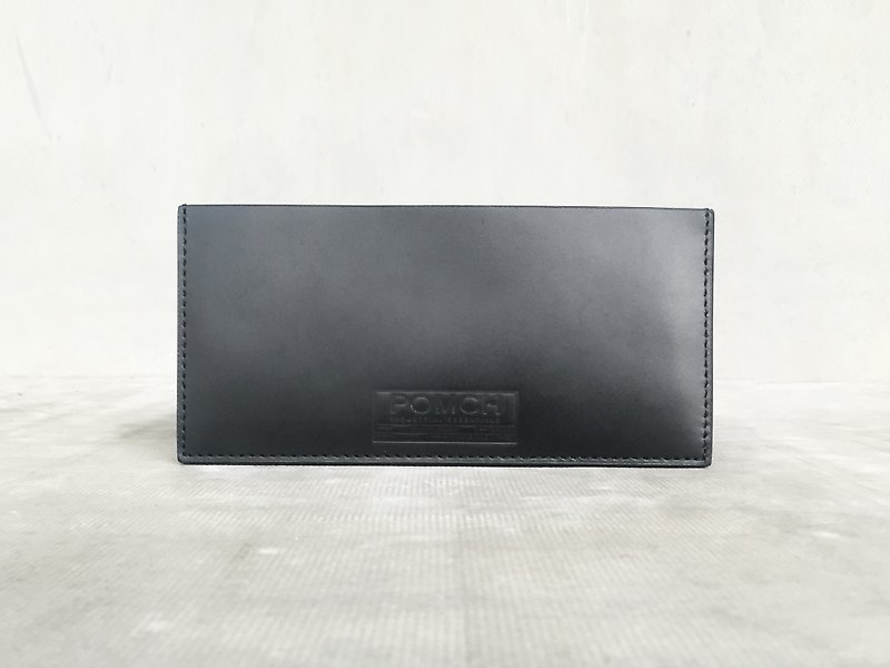 POMCH—Long Wallet - กระเป๋าสตางค์ - หนังแท้ สีดำ