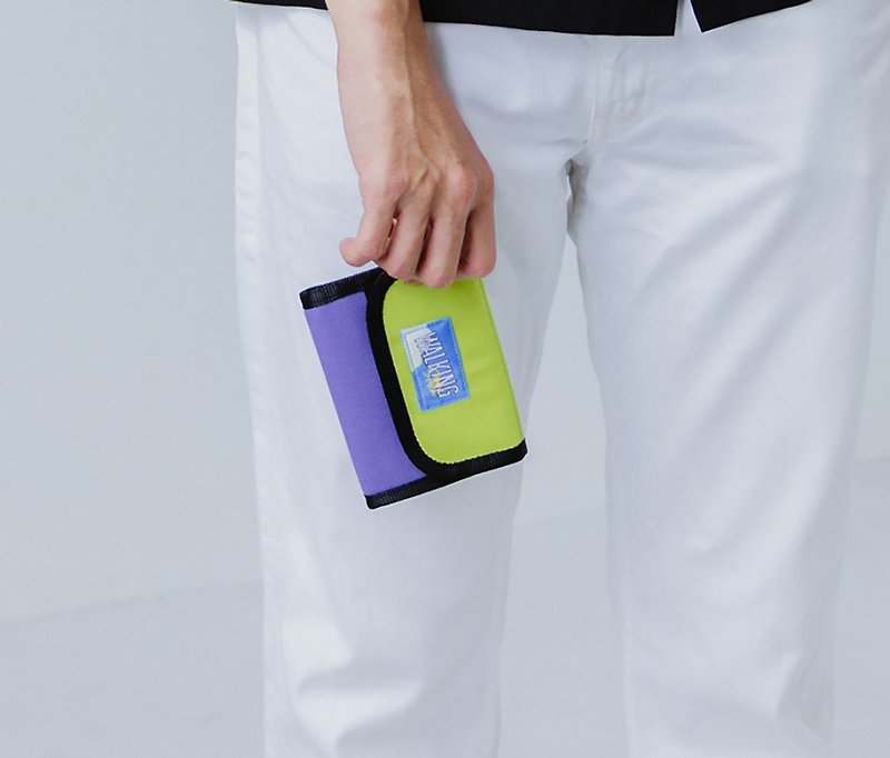 Blue Sky : Wallet Violet - กระเป๋าสตางค์ - ผ้าฝ้าย/ผ้าลินิน สีม่วง