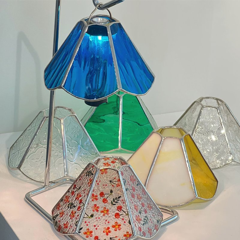 Camping Lantern Shade - Guitar Accessories - Colored Glass Multicolor