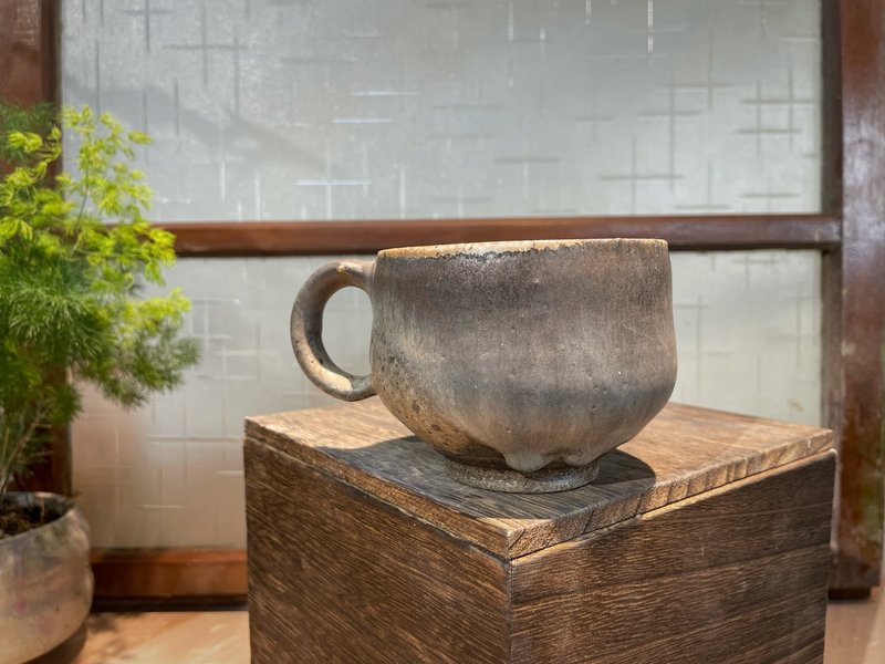 柴燒薪灰釉馬克杯 - 咖啡杯/馬克杯 - 陶 