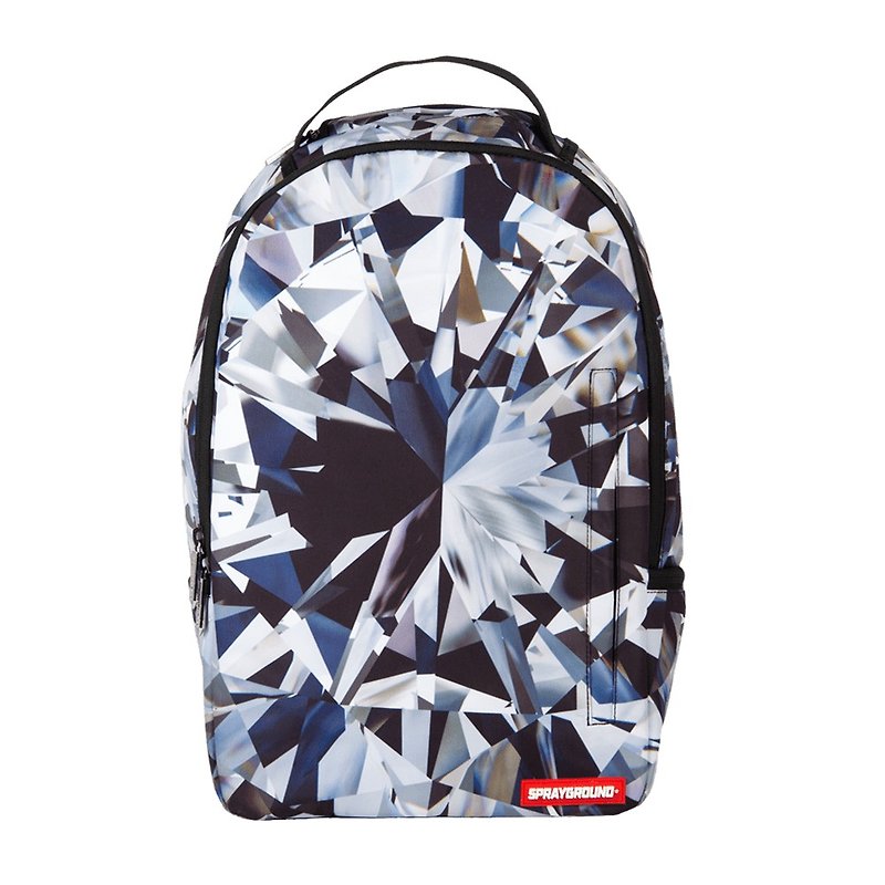 [SPRAYGROUND] DLX Series Black Diamond Black Diamond Trendy Notebook Backpack - กระเป๋าเป้สะพายหลัง - วัสดุอื่นๆ สีเงิน