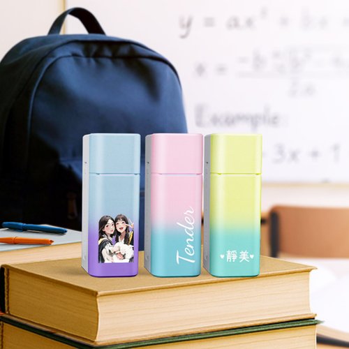 iCCUPY 黑佔科技 【似顏繪】致青春 畢業季 來圖客製丨Mood小日子雙充頭行動電源