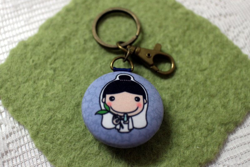 Play not tired _ Macaron key ring / ornaments (Goddess of Mercy) - Keychains - Polyester 