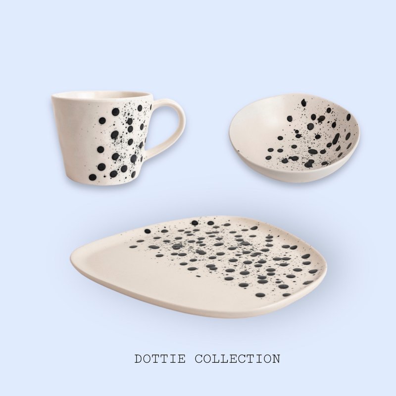 Dottie 點點系列餐盤/餐碗/杯子 - 盤子/餐盤/盤架 - 瓷 