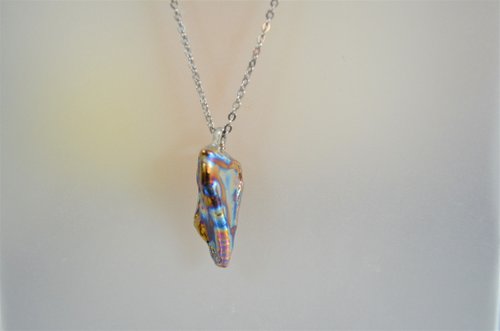 titanium pendant・polygonal・純チタンペンダント・斑の多角・A