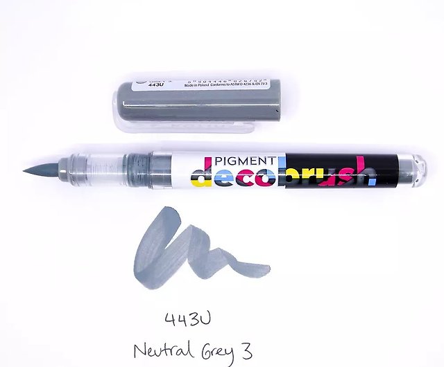 Neutral Grey 3 (443U) DecoBrush Pigment Liquid Acrylic Brush