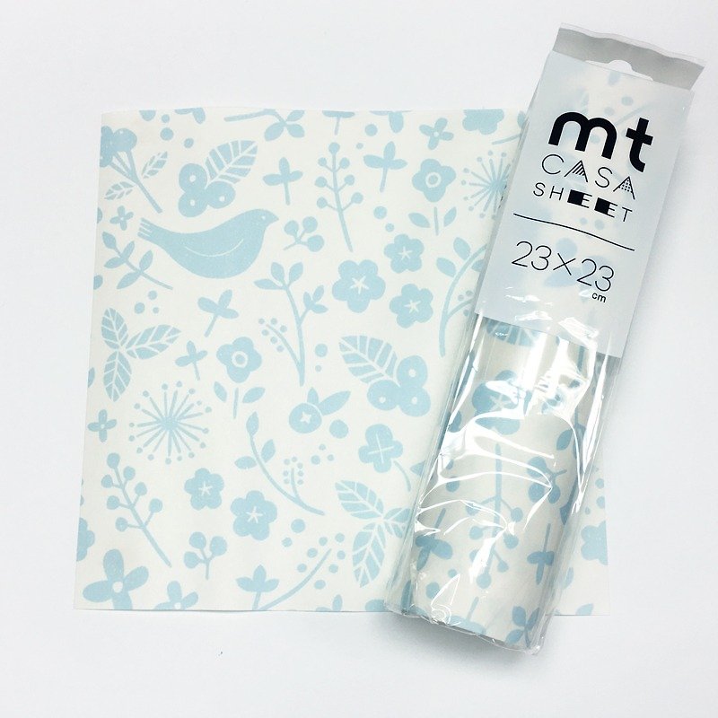 KAMOI mt CASA SHEET decorative wall stickers (S) [birds and flowers (MT03WS2304]] - ตกแต่งผนัง - กระดาษ สีน้ำเงิน