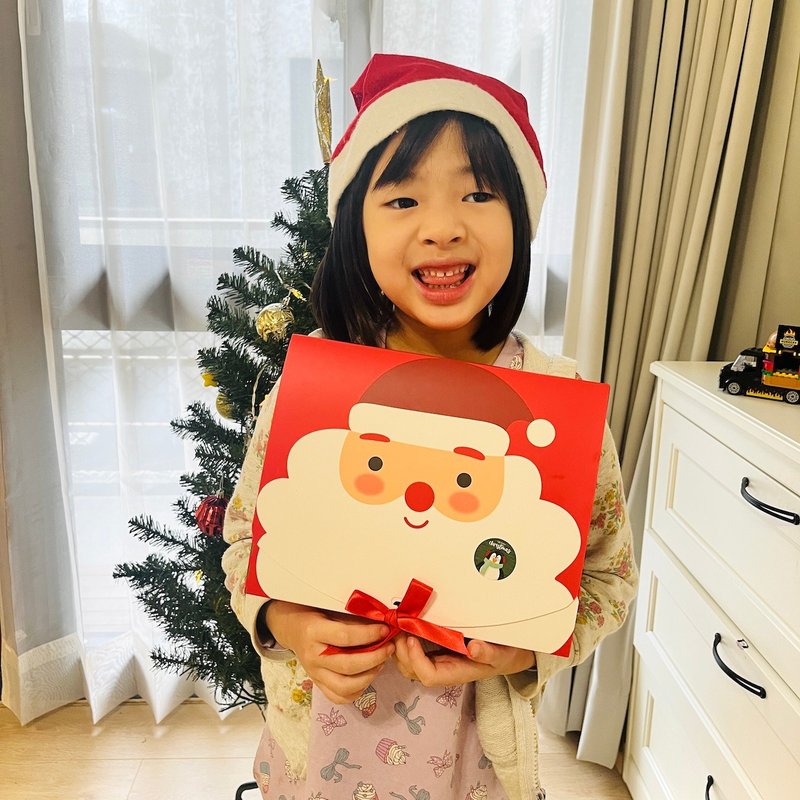 交換禮物聖誕老人禮盒客製化幸運籤餅派對禮物盒手工幸運餅乾 - 手工餅乾 - 其他材質 綠色