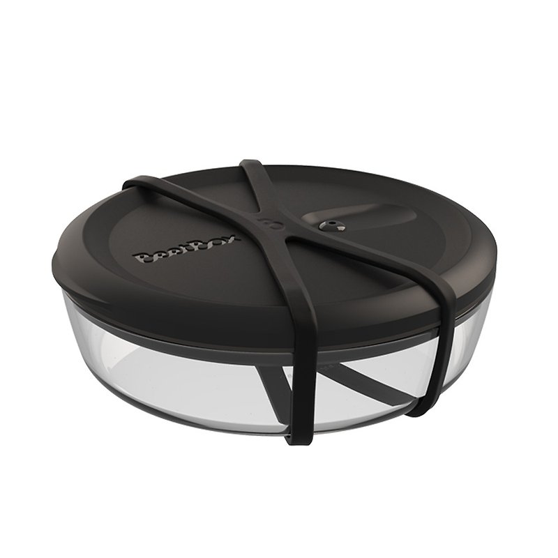 澳洲 BeetBox  極輕玻璃餐盒 850ml - 燕尾黑 - 便當盒/飯盒 - 玻璃 黑色