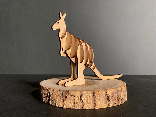 EYEDESIGN看見設計 3D立體動物拼圖 袋鼠Kangaroo