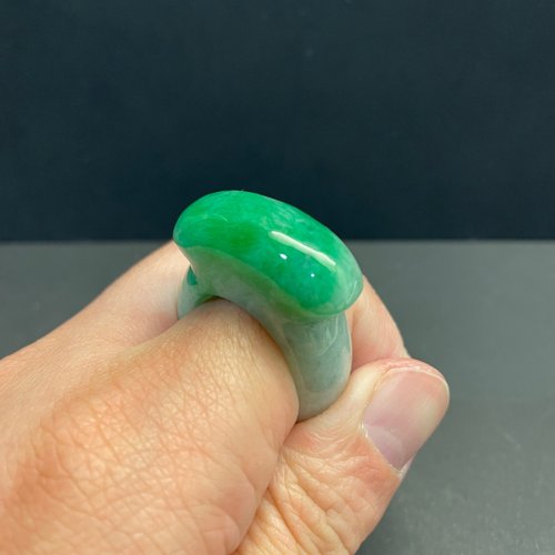 元元圓滾滾 水晶手鍊 瀚玉珠寶 天然翡翠 馬鞍戒 白底青 正陽綠 緬甸玉戒指 玉戒