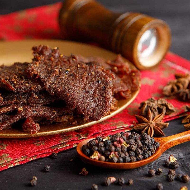 【滋美珍肉乾店】黑胡椒牛肉乾140g/270g - 肉乾/肉鬆 - 其他材質 紅色