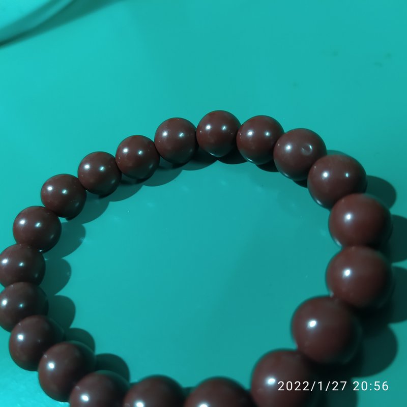 purple sand bead bracelet - สร้อยข้อมือ - ดินเหนียว 