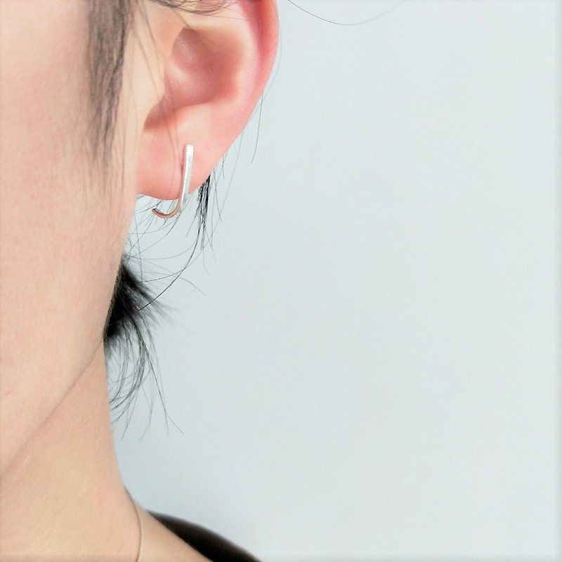 │Simple│Gone with the Wind• Two-Weared• Sterling Silver Earrings• Original Designer
