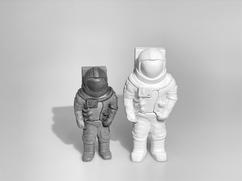 | Creative 3D printed doll - Astronaut | DIY detachable combination to hide little surprises | - ตุ๊กตา - พลาสติก สีดำ