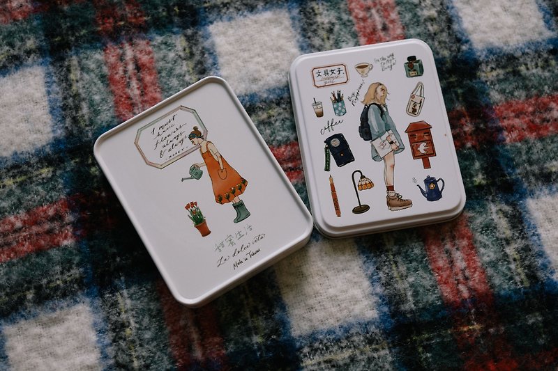 stationery women's collection small iron box - กล่องของขวัญ - โลหะ หลากหลายสี