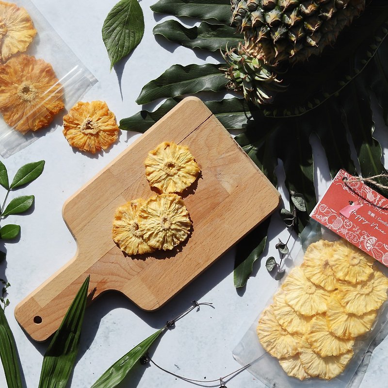 Dried pineapple fruit│Good fruit and big fruit food packaging│100% Taiwan golden diamond pineapple - ผลไม้อบแห้ง - อาหารสด สีเหลือง