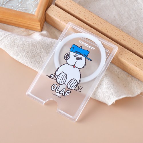 TOYSELECT SNOOPY史努比坐著歐拉夫MagSafe磁吸卡片夾