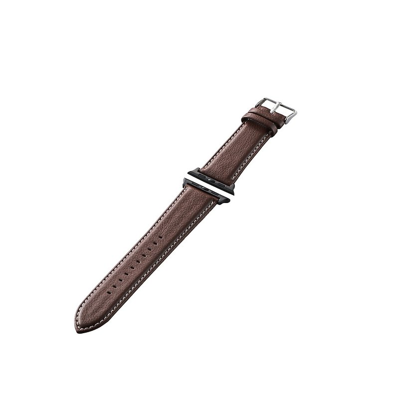 ELECOM Apple Watch 42mm strap leather brown