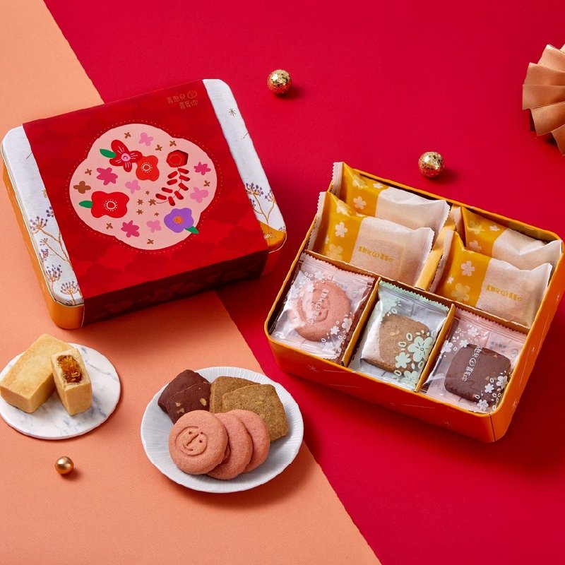 [Happy Bears] Spring Dawn - Lunar New Year Gift Box | Pineapple Cakes, Handmade Cookies | Lunar New Year Gifting - Cake & Desserts - Fresh Ingredients 