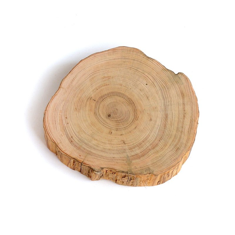 台灣檜木杯墊(小)|不規則隔熱茶杯木墊隨機挑款出貨 - 杯墊 - 木頭 金色