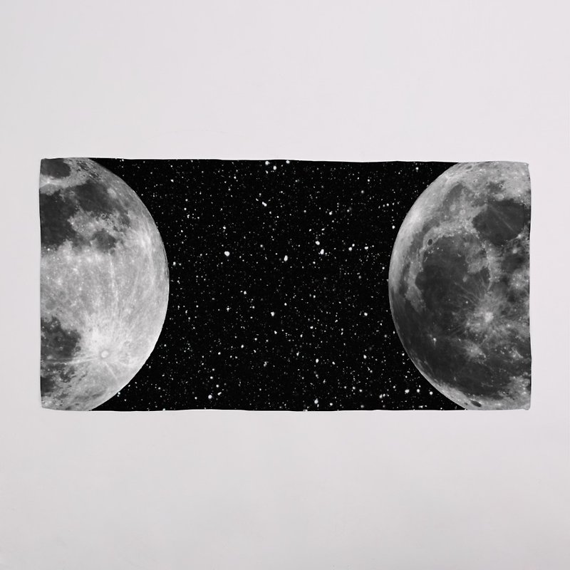 月球 MOON 竹炭纖維毛巾 - 毛巾/浴巾 - 其他材質 黑色