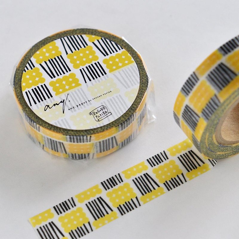 REGARO PAPIRO Washi Tape DANGO Yellow - อื่นๆ - กระดาษ หลากหลายสี