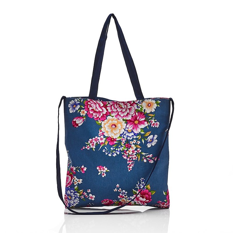 【Mr. Floral Cloth】School bags - Backpacks - Cotton & Hemp Multicolor