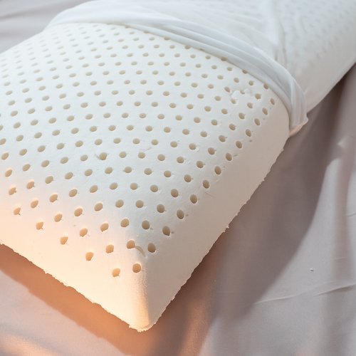 annahome棉床本舖 泰式平面乳膠枕 60cm X 40cm X 12cm【支撐性佳、人體工學曲線】