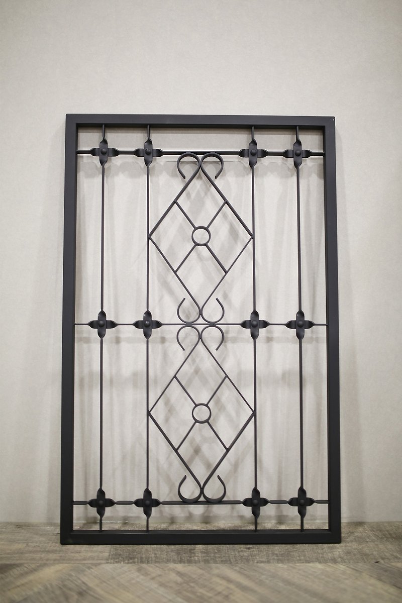 Retro-style handmade window grille iron style A* powder paint/can be matched with window screens and customized sizes - Other - Other Metals 
