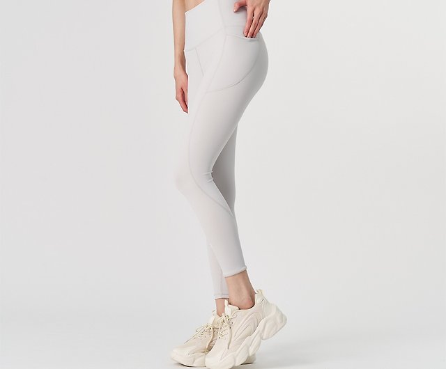 GLADE.】Light Pocket High Waist Cropped Tight Female Yoga Pants