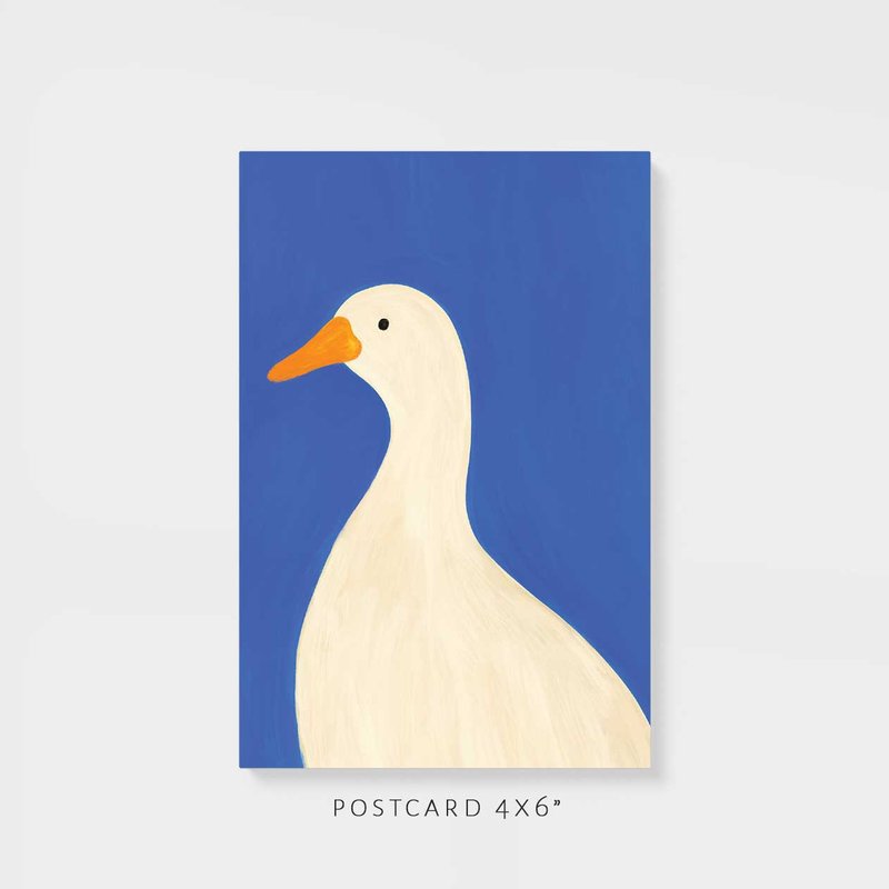 Postcard | Goose Goose Duck - การ์ด/โปสการ์ด - กระดาษ สีน้ำเงิน