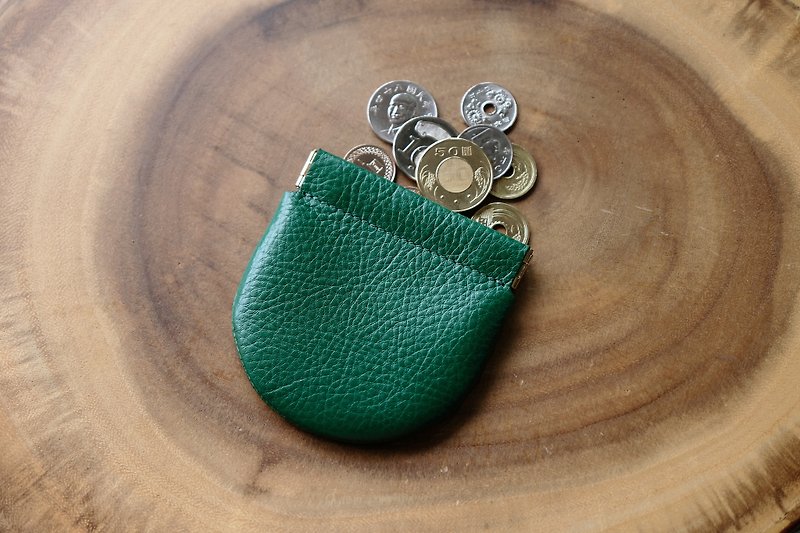 ADORE - Arch leather coin purse  - Green - コインケース