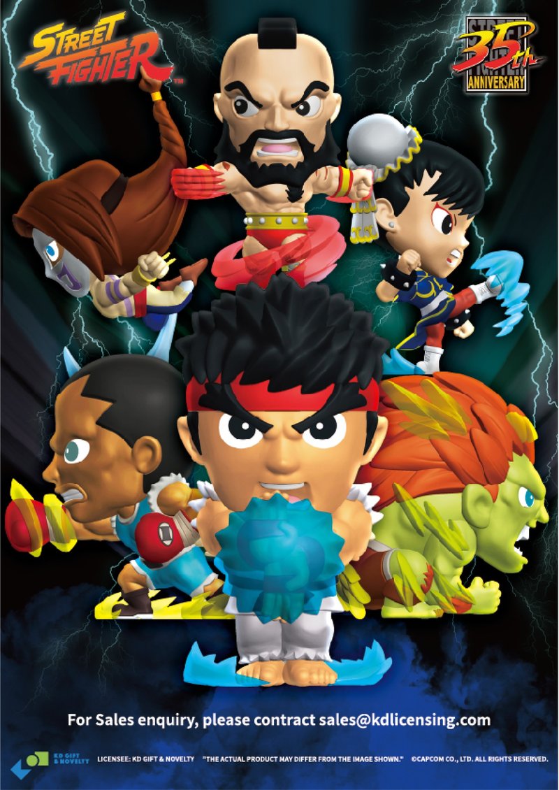 SF 35th Anniversary edition blind box full set (Street Fighter series) - ตุ๊กตา - พลาสติก 