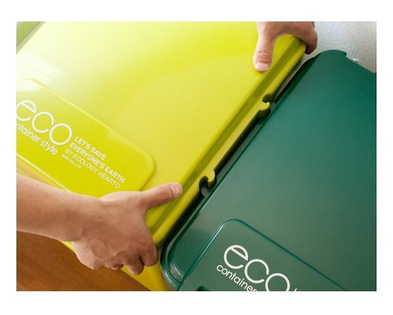 日本RISU(森)連動環境ゴミ箱 45L - ごみ箱 - プラスチック グリーン