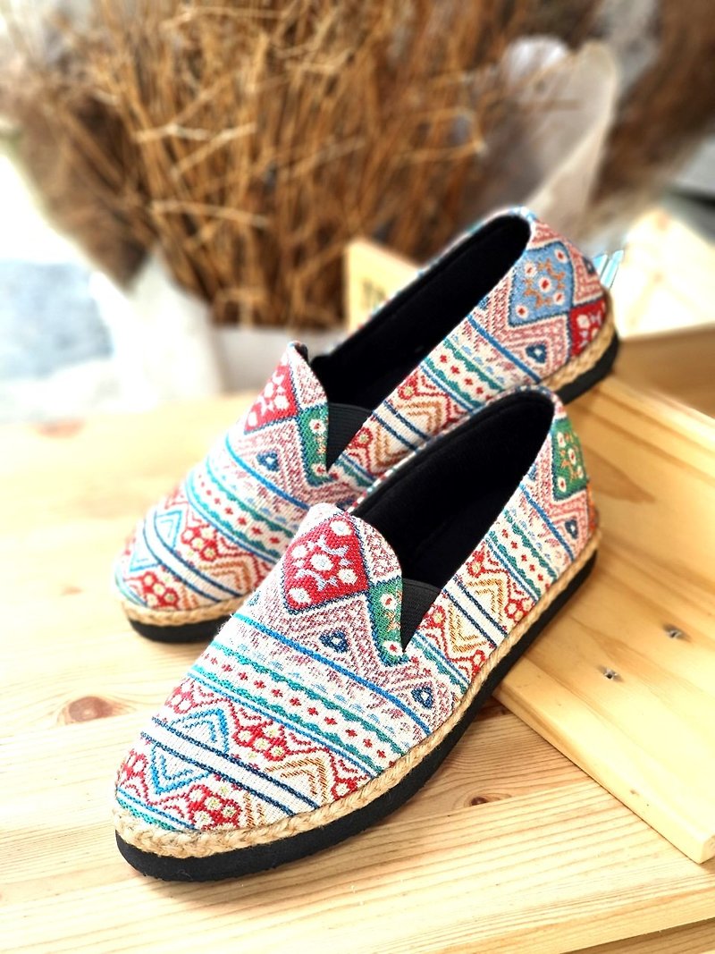 Shoes Cotton-Linen Handmade - 女款休閒鞋 - 棉．麻 多色