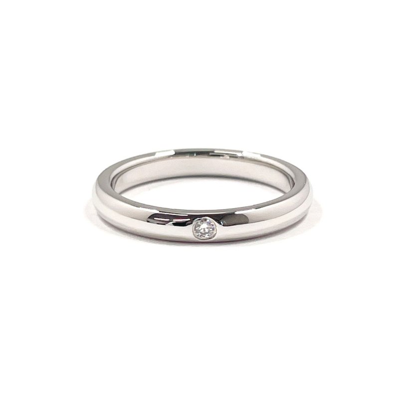 【日本直送 中古美品】10号 ティファニー TIFFANY&Co. リング・指輪 スタッキング バンドリング エルサペレッティ Pt950 - 戒指 - 貴金屬 銀色