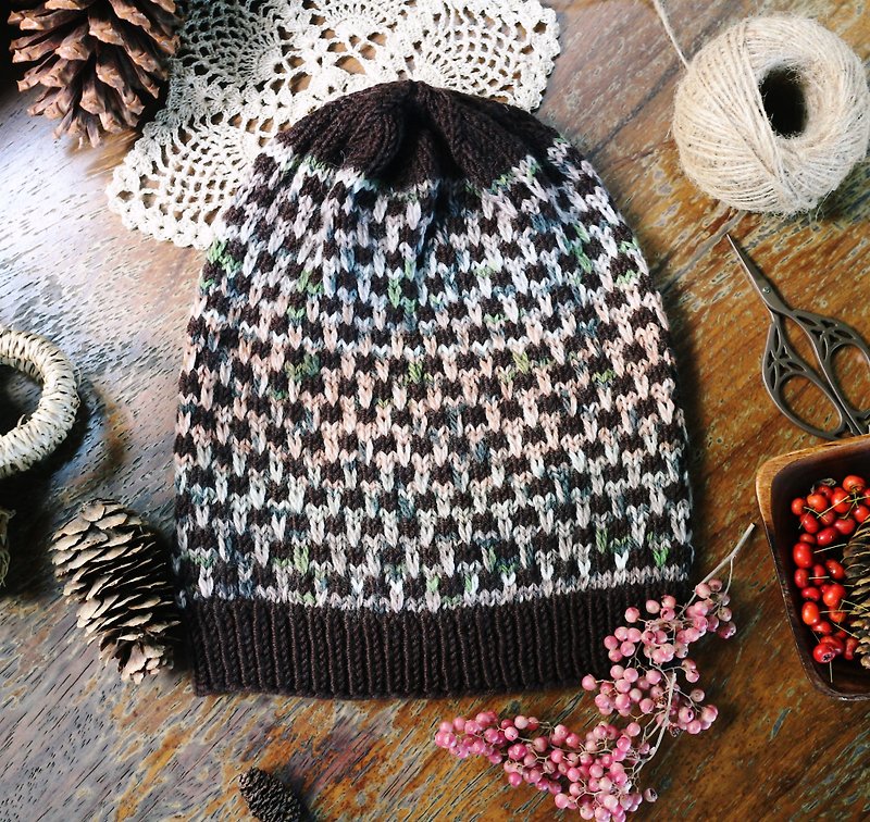 Handmade by ChiChi-Forest Fairy Tales-Knitted Woolen Hat [No Tickling Series] - Hats & Caps - Wool Brown
