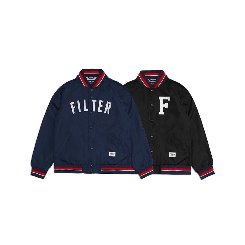 Filter017 Baseball Jacket / 棒球外套 - 男夾克/外套 - 棉．麻 