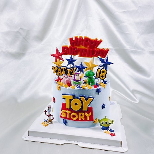 GJ.cake 玩具總動員 生日蛋糕 造型 客製 卡通 翻糖 滿周歲 6吋 面交
