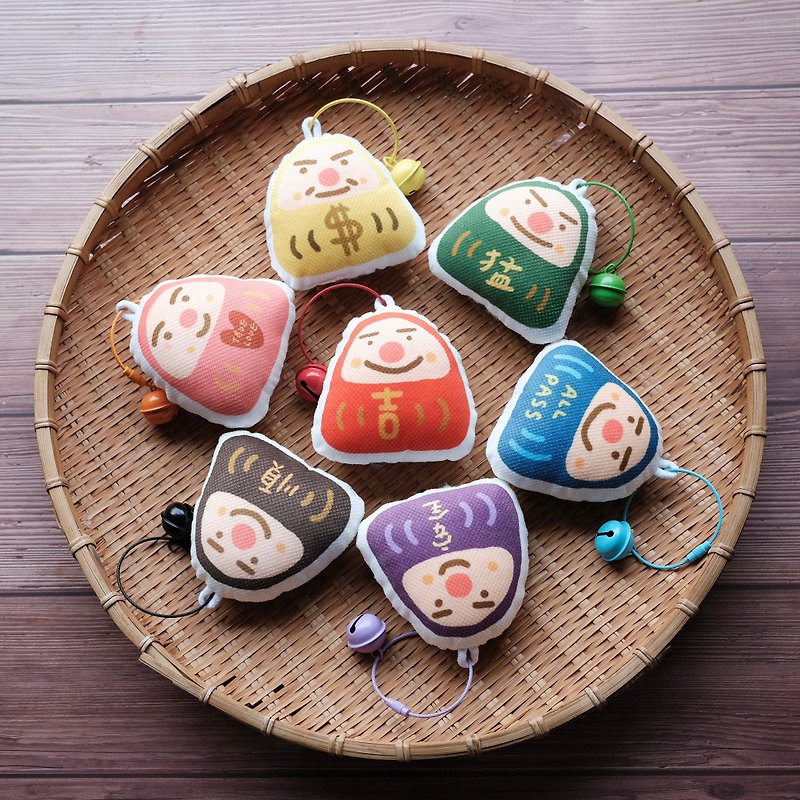 |Pendant| Wishing Daruma (7 styles) / 001 - Charms - Polyester Red