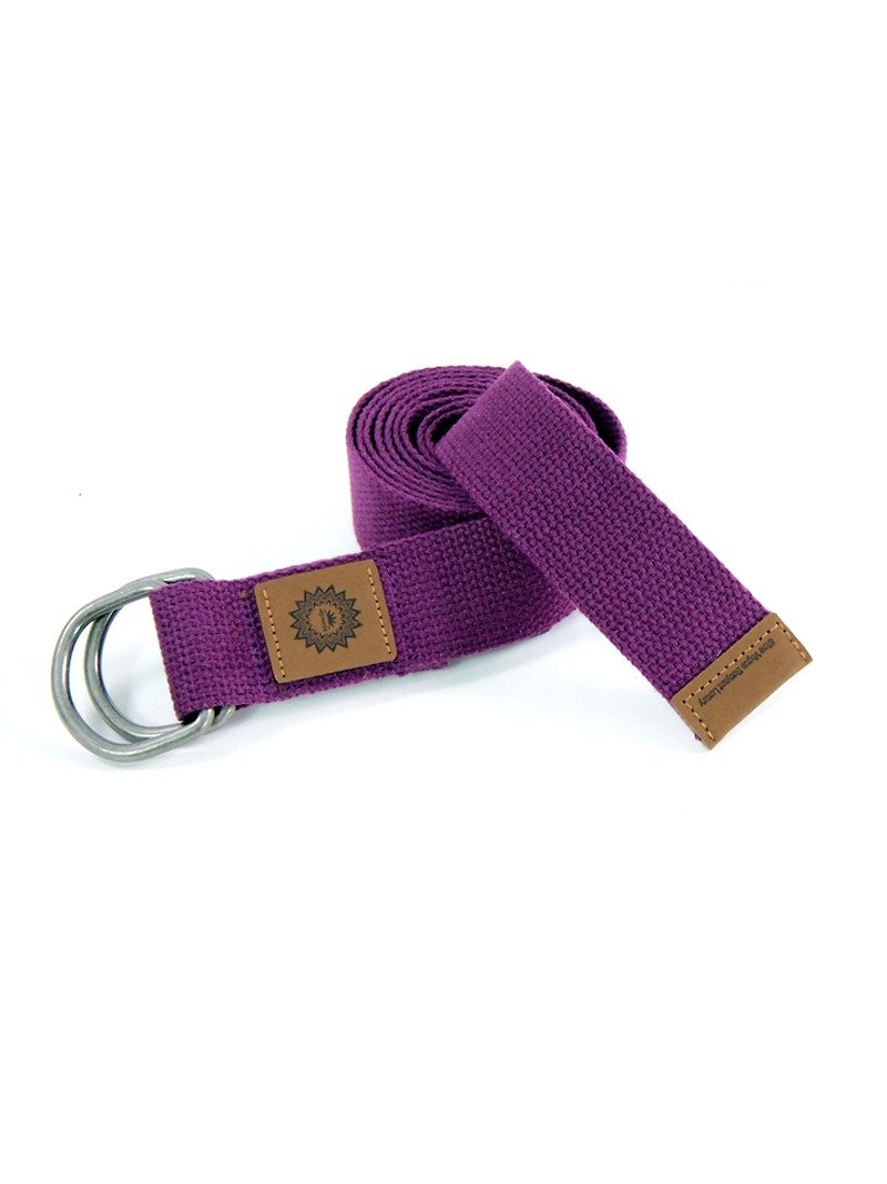 MIRACLE Murray │ Yoga Strap Dark Purple 240cm - Fitness Equipment - Cotton & Hemp 