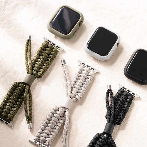 W.WEAR 時間穿搭 Apple watch - 編織繩 錶殼錶帶套組