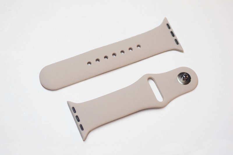 Apple Watch Band Minimalist Silicone - สายนาฬิกา - ซิลิคอน ขาว