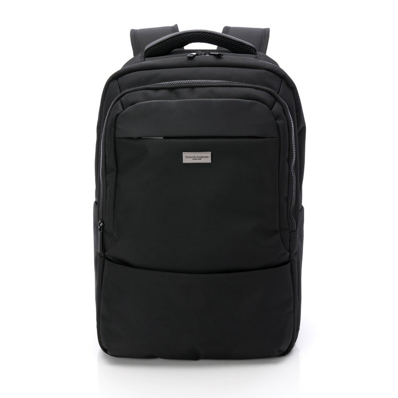 【Kinloch Anderson】Alfred Multi-compartment Business Backpack-Confident Black - กระเป๋าเป้สะพายหลัง - ไนลอน สีดำ