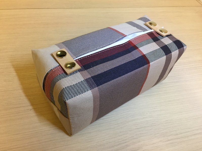 Classic Plaid_tissue cover - Items for Display - Cotton & Hemp Red