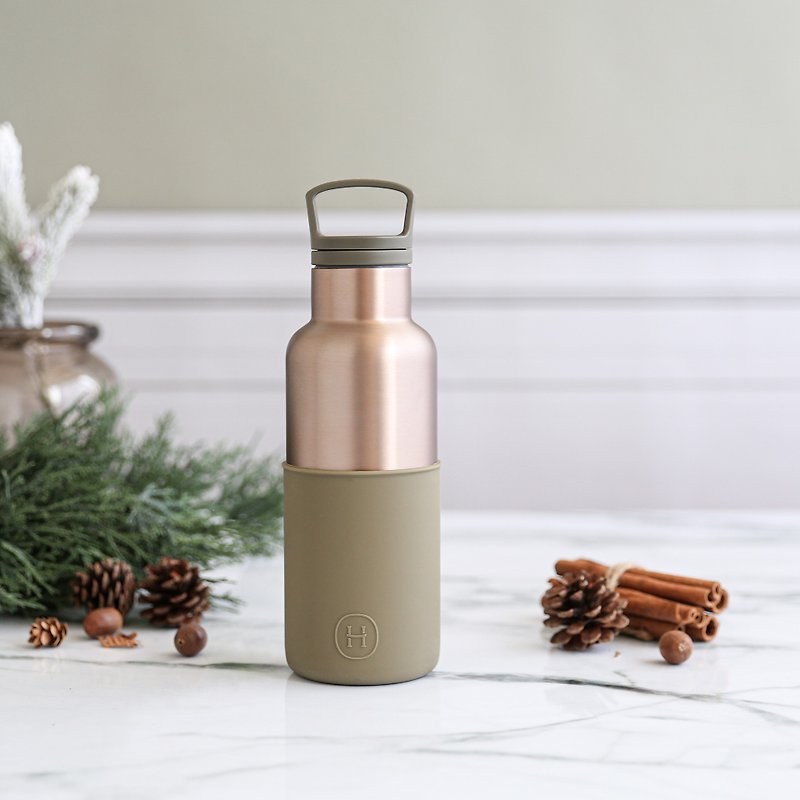American HYDY fashion thermos water bottle [the most textured color in winter] Army Green-Fir Bottle 480ml