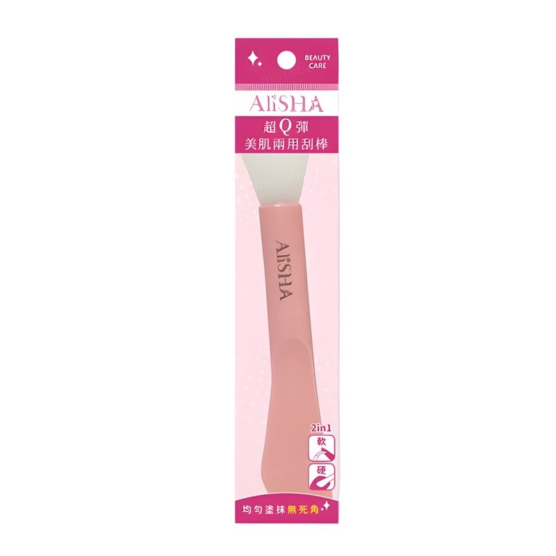 AliSHA 妍樂羋 超Q彈美肌兩用刮棒 矽膠刷 面膜刷 - 彩妝刷具/鏡子/梳子 - 其他材質 粉紅色